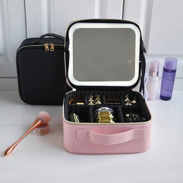 ORGANIZADOR CON ESPEJO LED PARA MAQUILLAJE MAKEUP