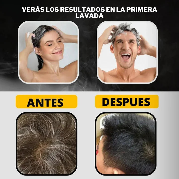 SHAMPOO 3 EN 1 CUBRE CANAS SIN QUIMICOS