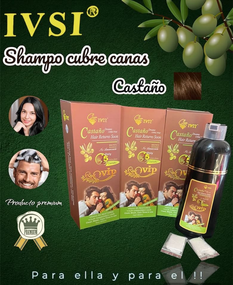 SHAMPOO 3 EN 1 CUBRE CANAS SIN QUIMICOS