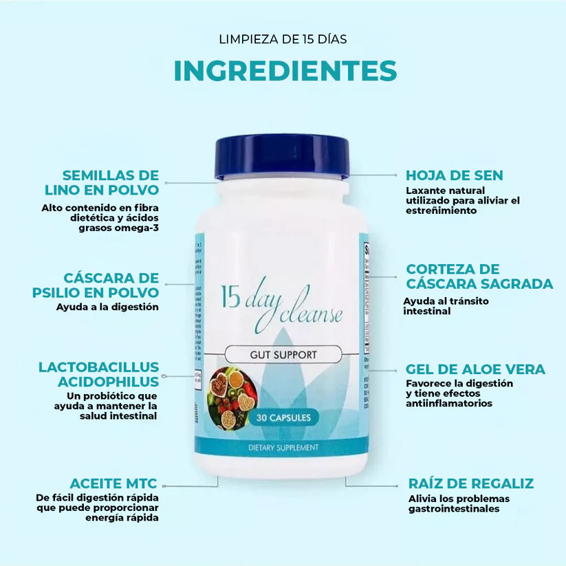 Nutri-Life™ Limpieza de 15 Días Importado (Compra 1 Lleva 1 Gratis)