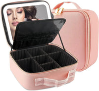 ORGANIZADOR CON ESPEJO LED PARA MAQUILLAJE MAKEUP