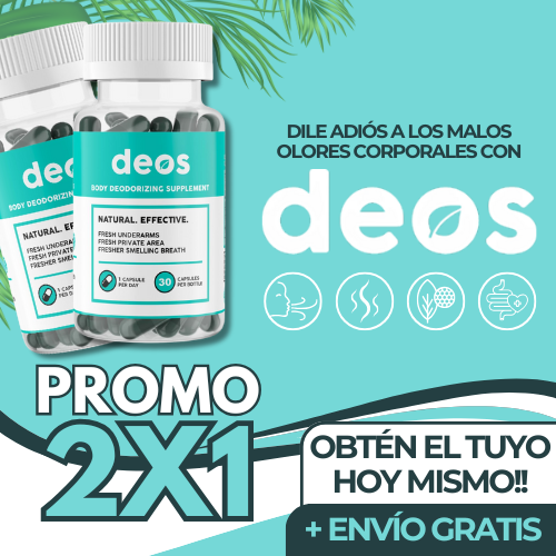 DEOS- 60CAP x2 / DESODORANTE CORPORAL